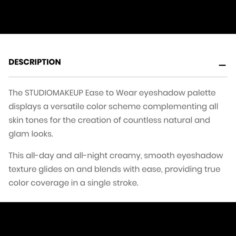 Studio Makeup Ease.to.Wear Eyeshadow Palette NEW
